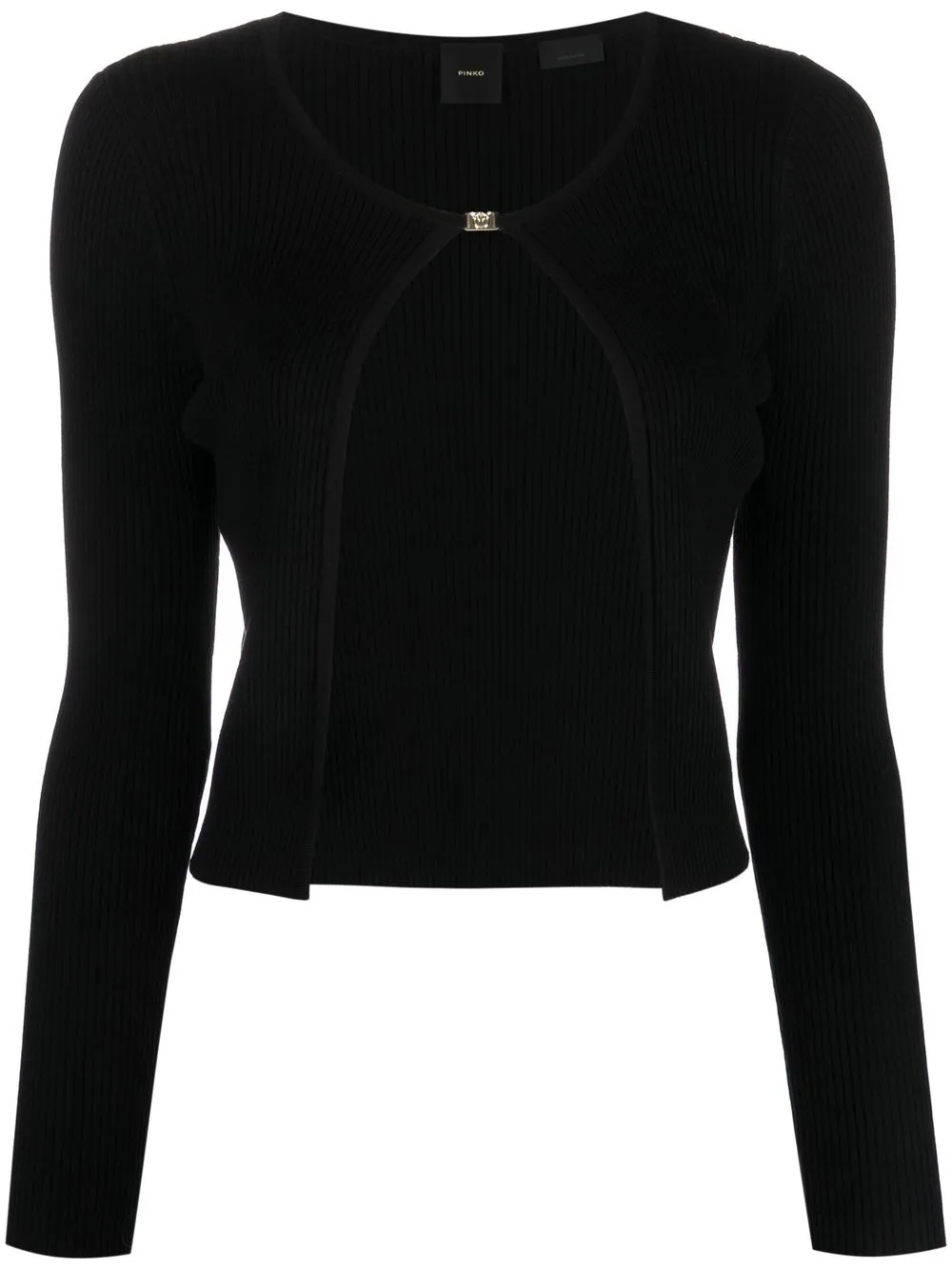 

PINKO Cerio ribbed-knit cardigan - Black