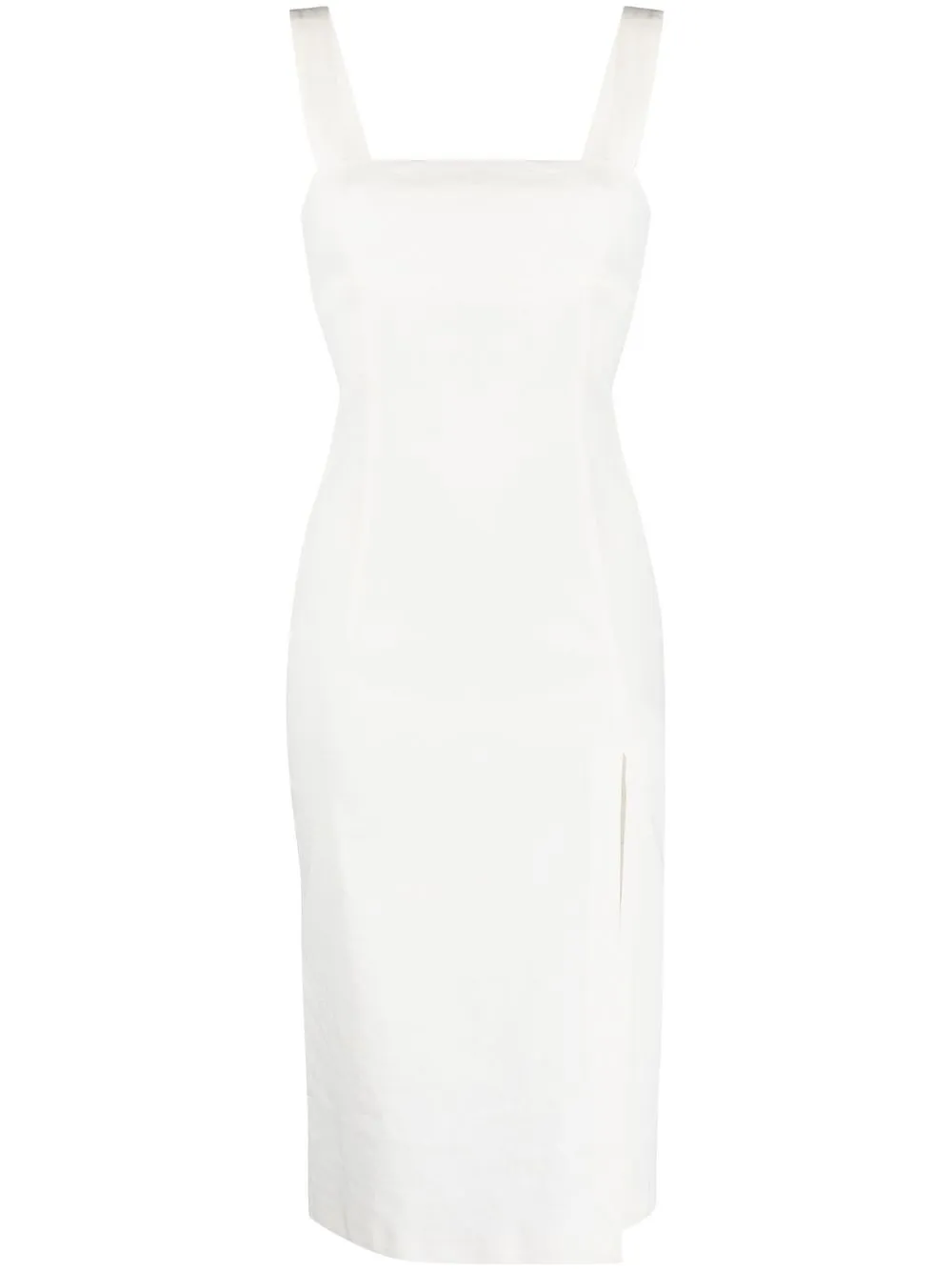 

PINKO slit-detail sleeveless midi dress - White