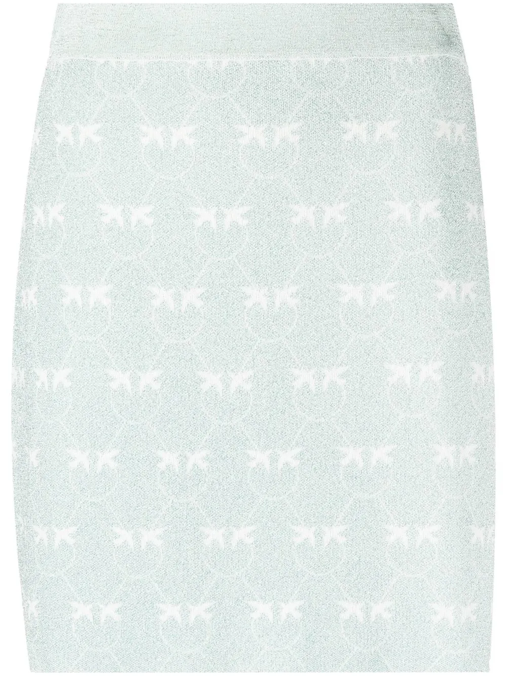 

PINKO logo print mini skirt - Blue