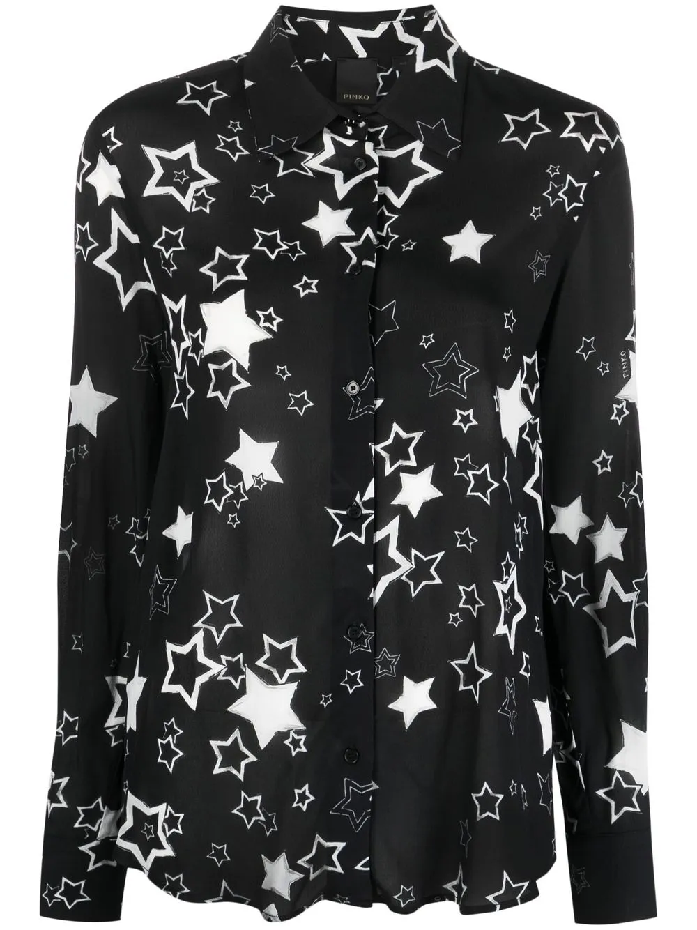 

PINKO camisa con estrella estampada - Negro