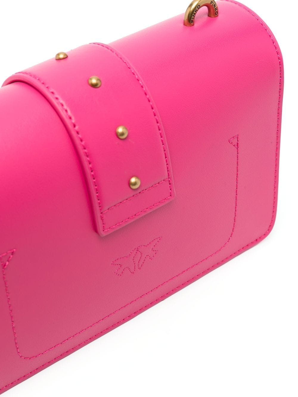 Shop Pinko Love Simply Crossbody Bag In Pink
