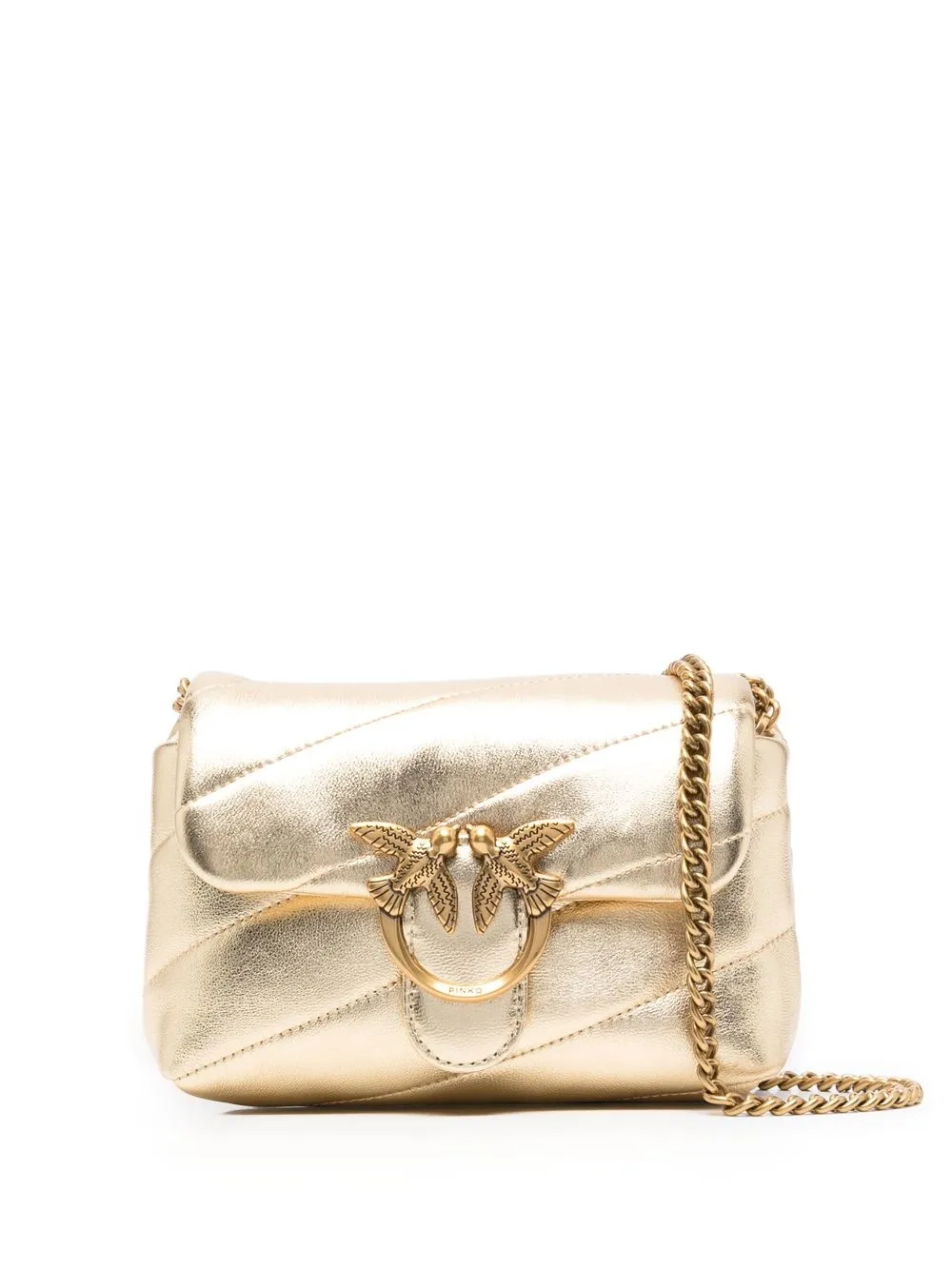 

PINKO bolsa crossbody Love Puff - Dorado