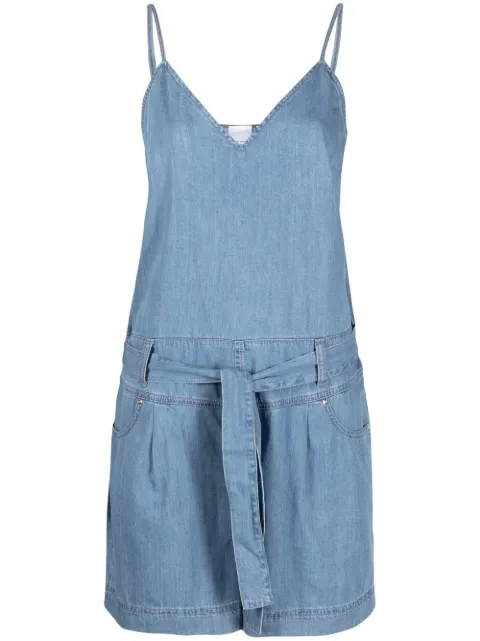 PINKO loose-fit denim playsuit