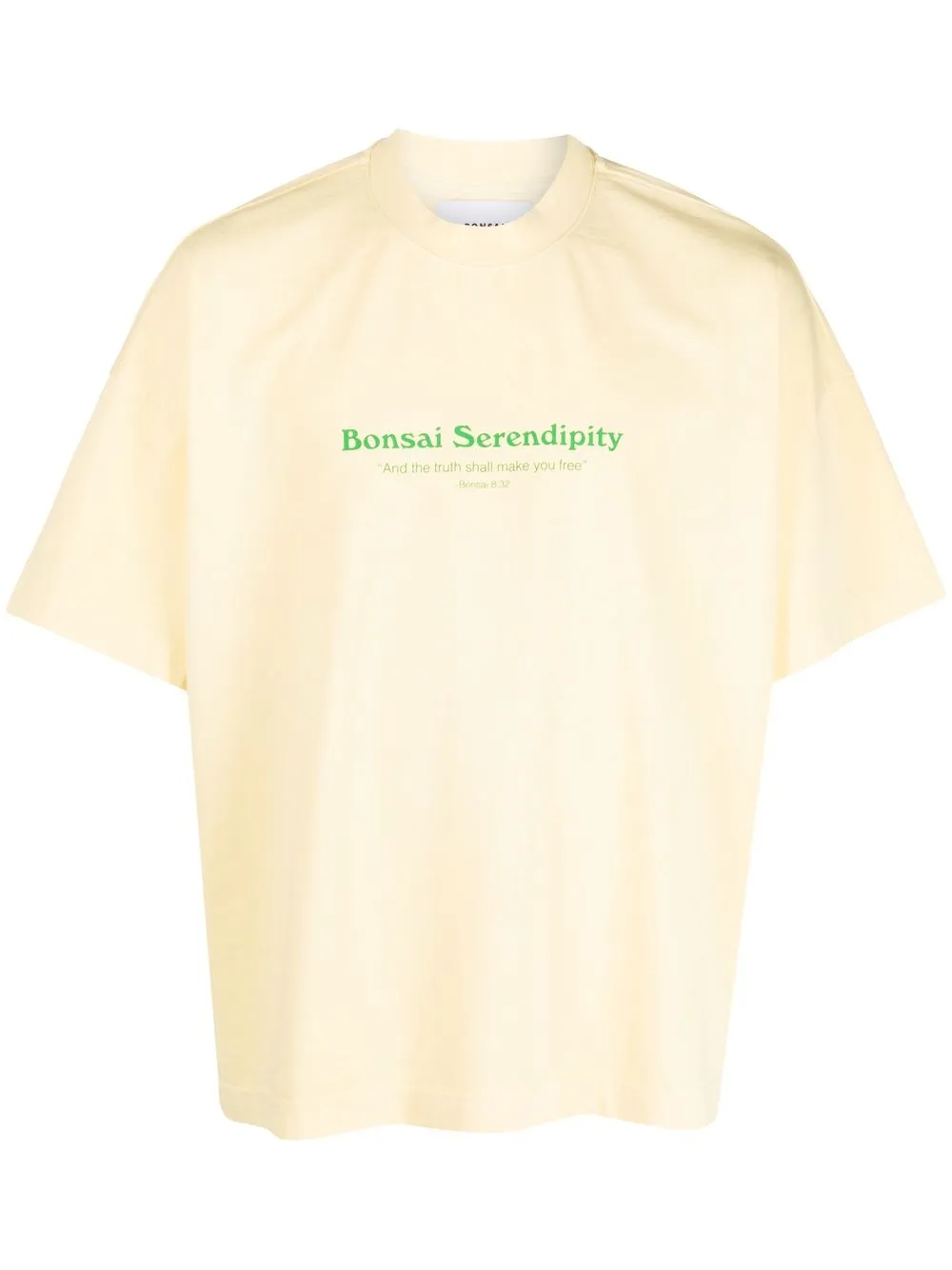 

Bonsai logo-print short-sleeved T-shirt - Yellow