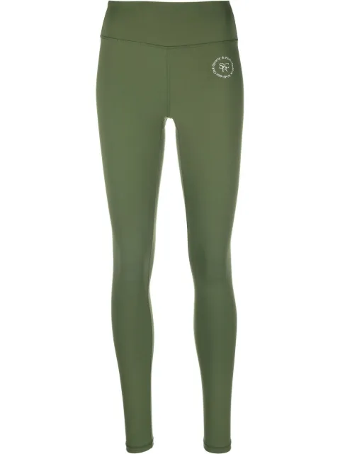 Sporty & Rich logo-print detail leggings