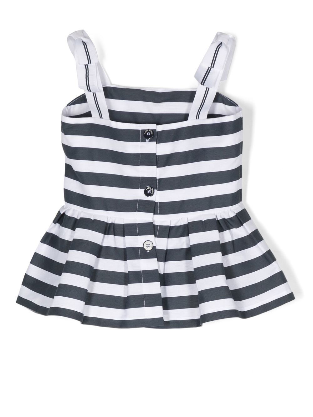Shop Lapin House Striped Sleeveless Top In White