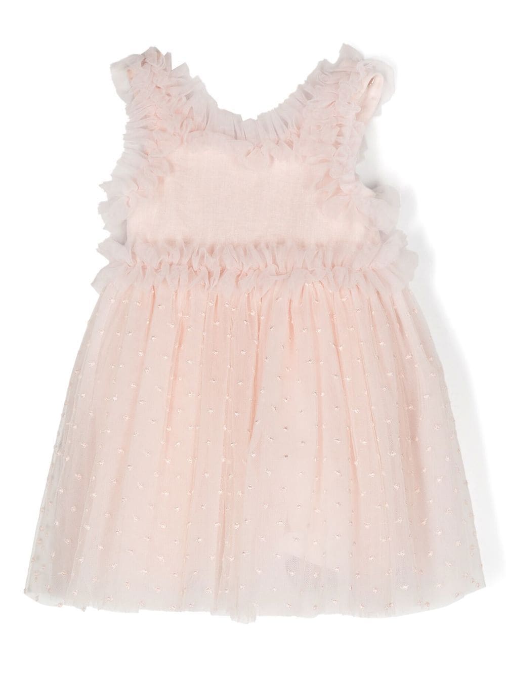 Lapin House Babies' Ruffled Tulle Dress In Pink