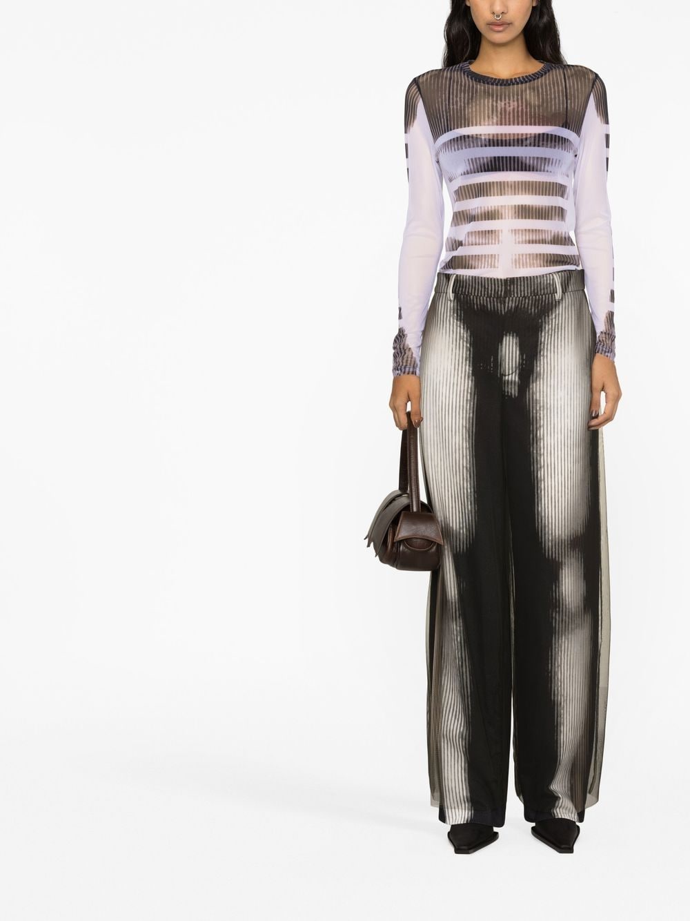 Y/Project x Jean Paul Gaultier Body Morph Straight Trousers - Farfetch