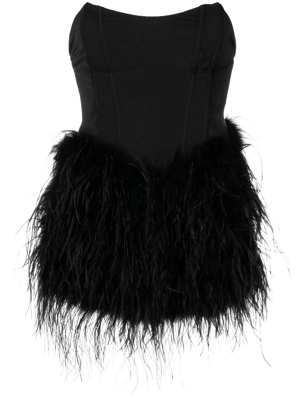 

De La Vali Disco feather-embellished mini dress - Black
