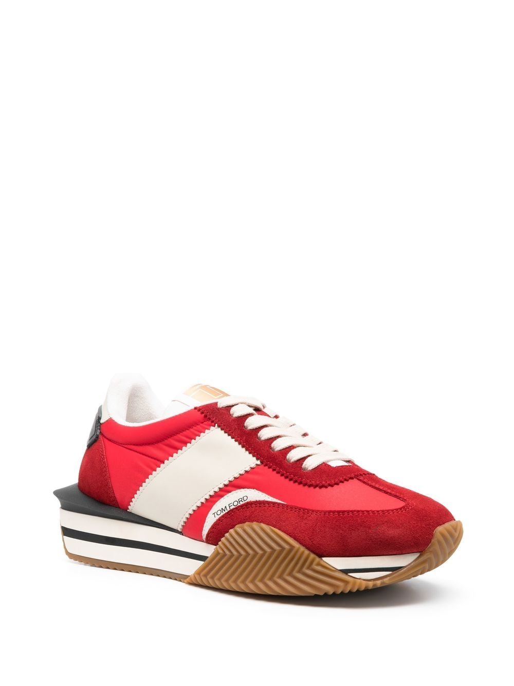 Shop Tom Ford James Low-top Sneakers In Red Ivory
