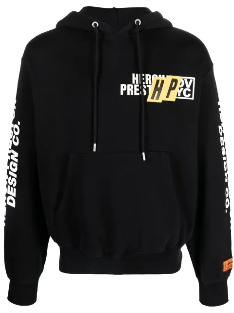 Heron Preston logo印花抽绳连帽衫