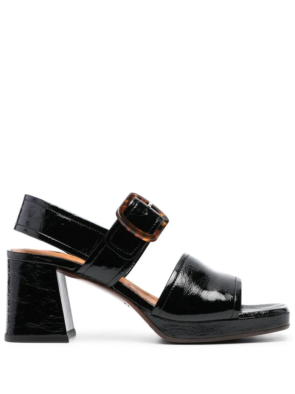 

Chie Mihara 75mm leather platform sandals - Black