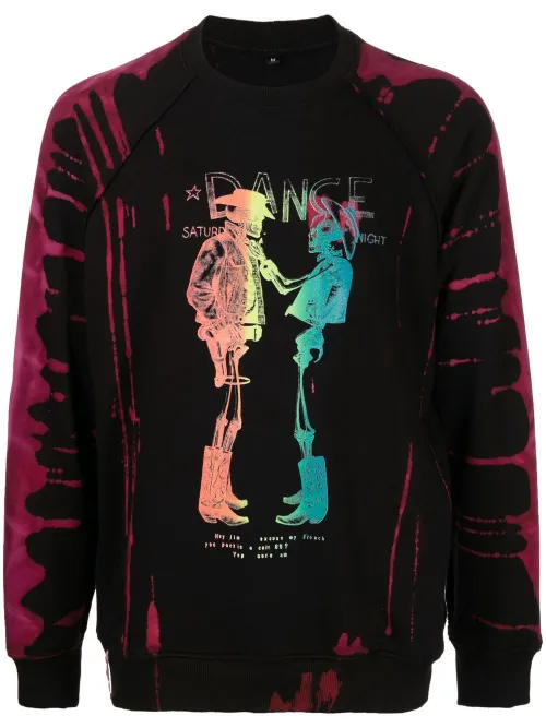 X Hiroshi Fujiwara sweat à imprimé graphique - Stain Shade - Modalova