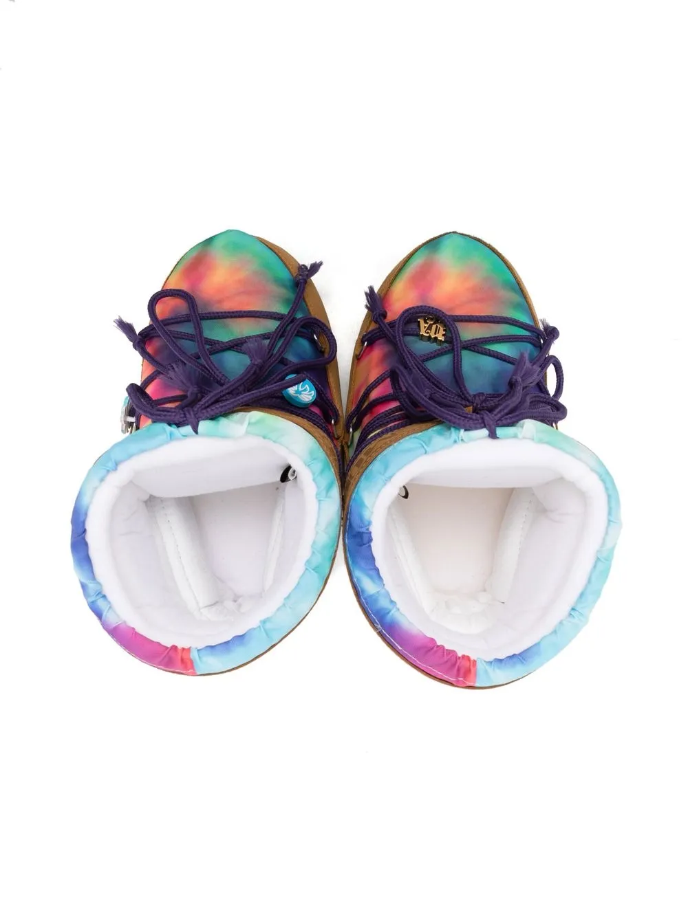 Moon Boot Logo-print Detail Ski Boots In Brown