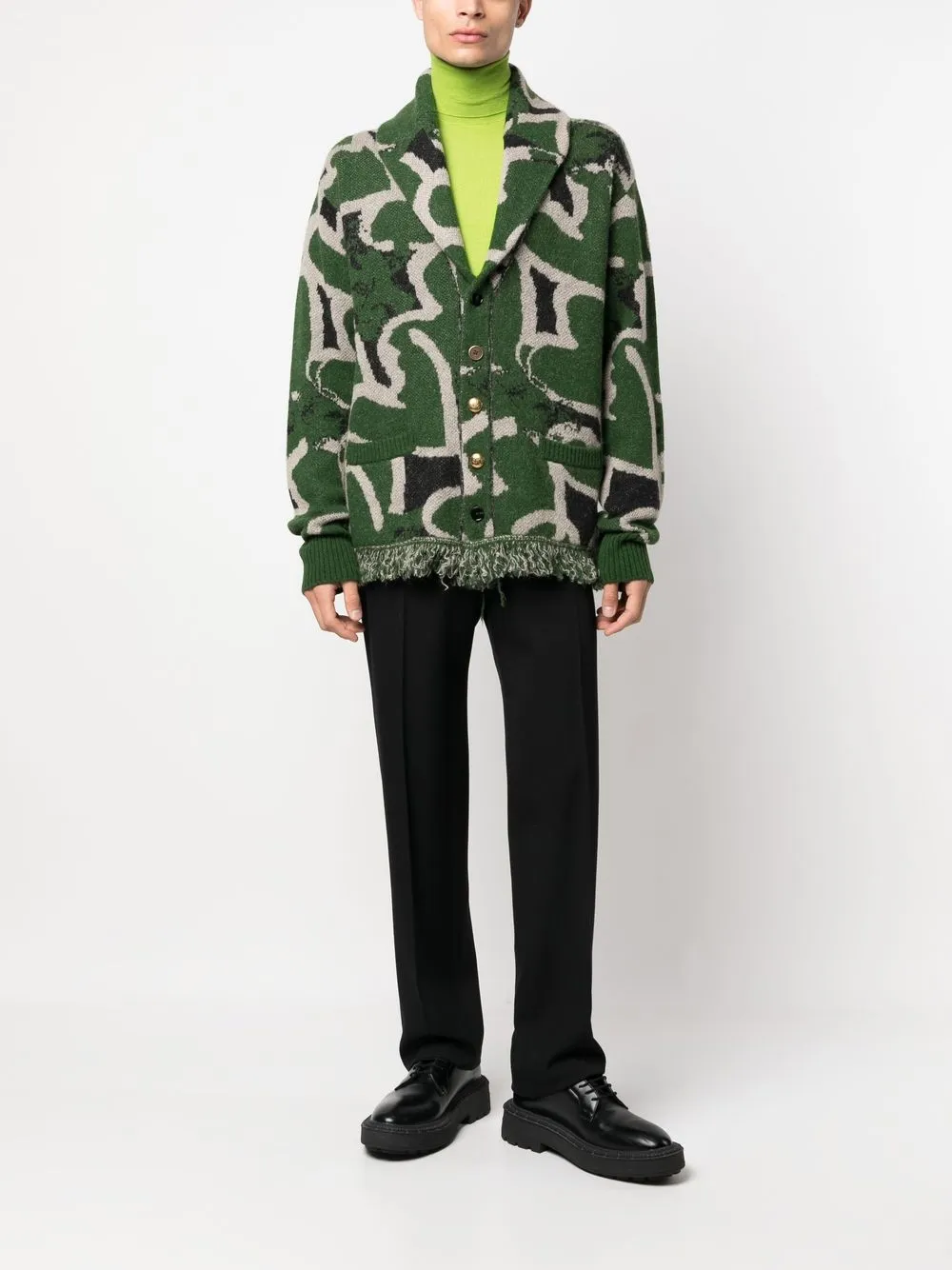 Gabriele Pasini Coltrui met borduurwerk - Groen