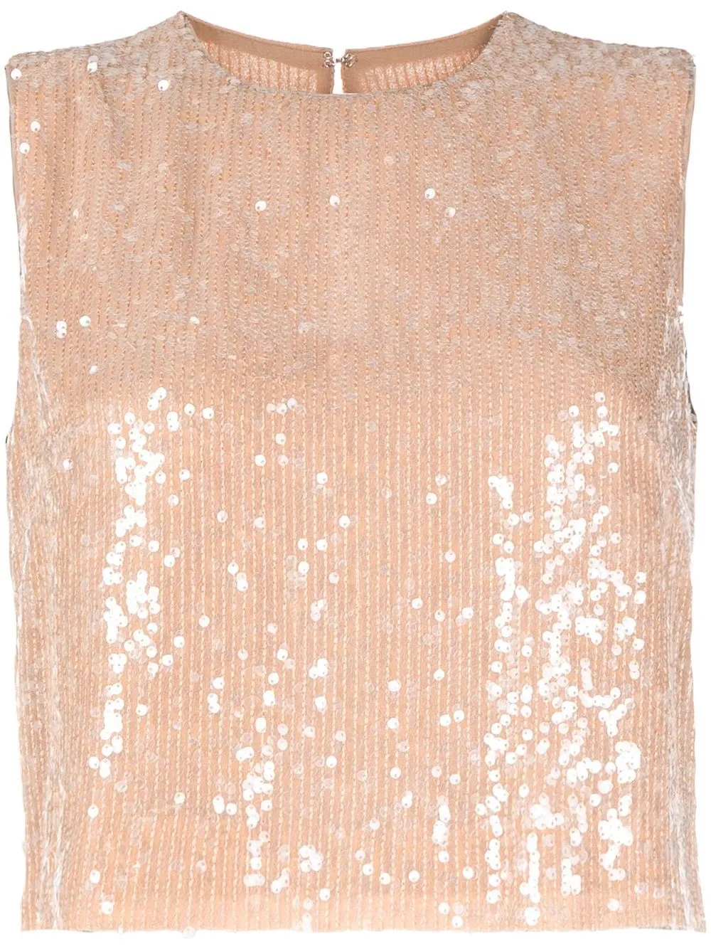 

LAPOINTE sequin-embellished sleeveless crop top - Gold