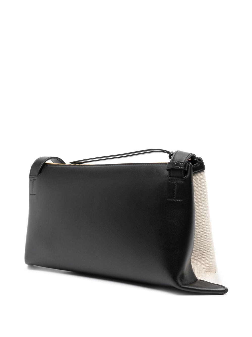Shop Jil Sander Leather-trim Shoulder Bag In Neutrals