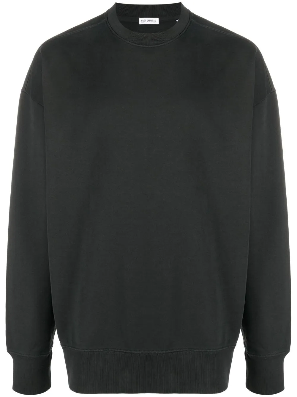 

Willy Chavarria crew-neck cotton sweatshirt - Black