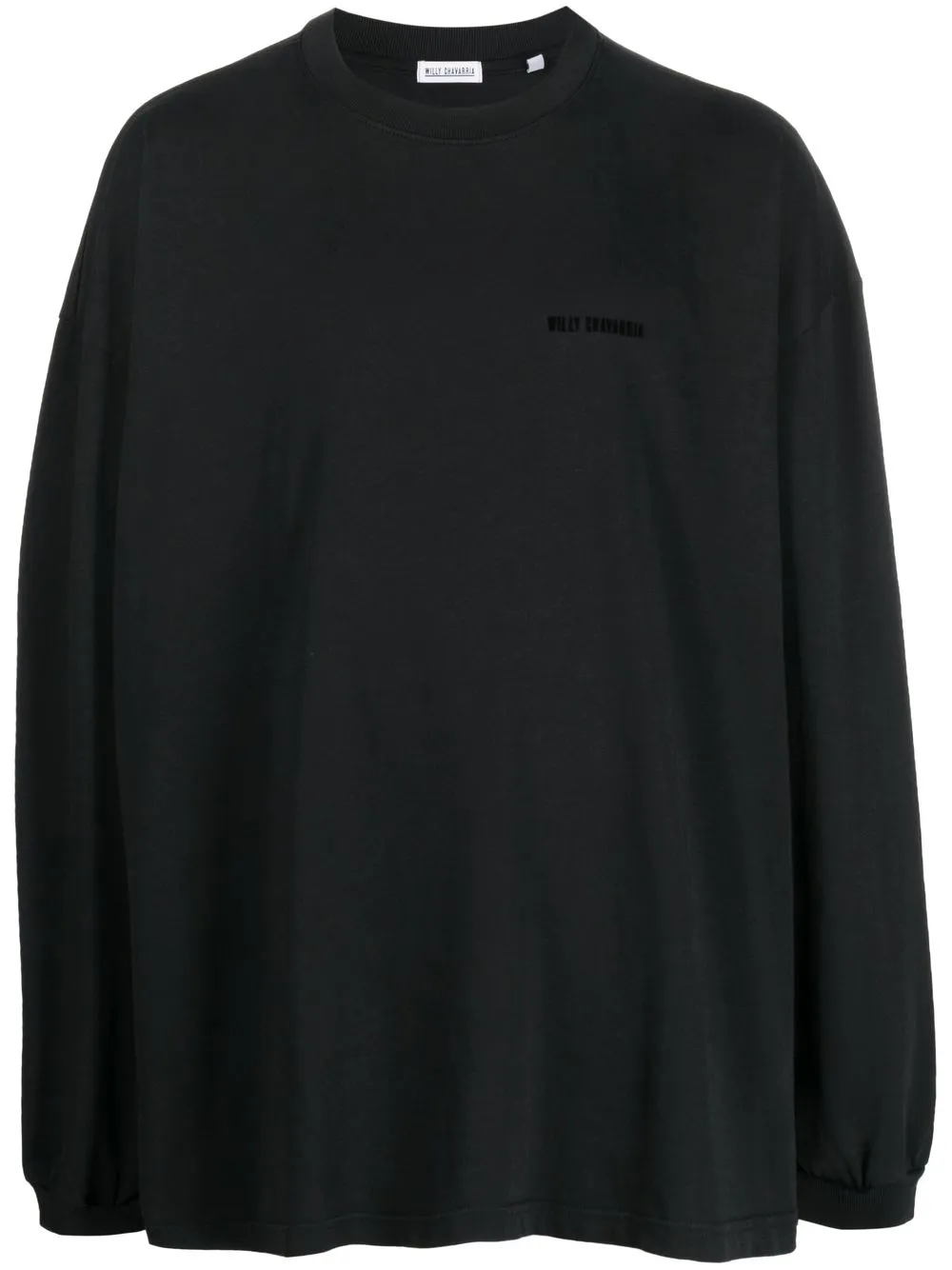 

Willy Chavarria logo-print crew-neck sweatshirt - Black