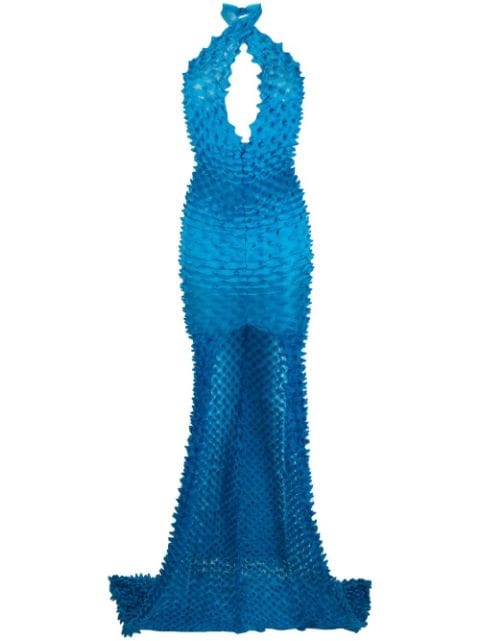 Chet Lo fish-tail knitted dress