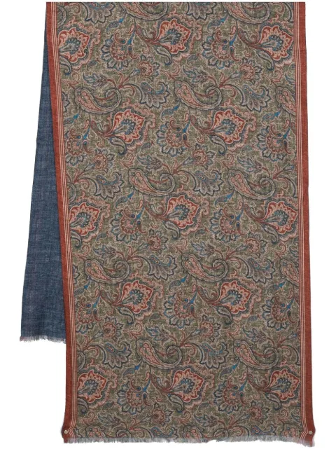 two-tone patterned scarf