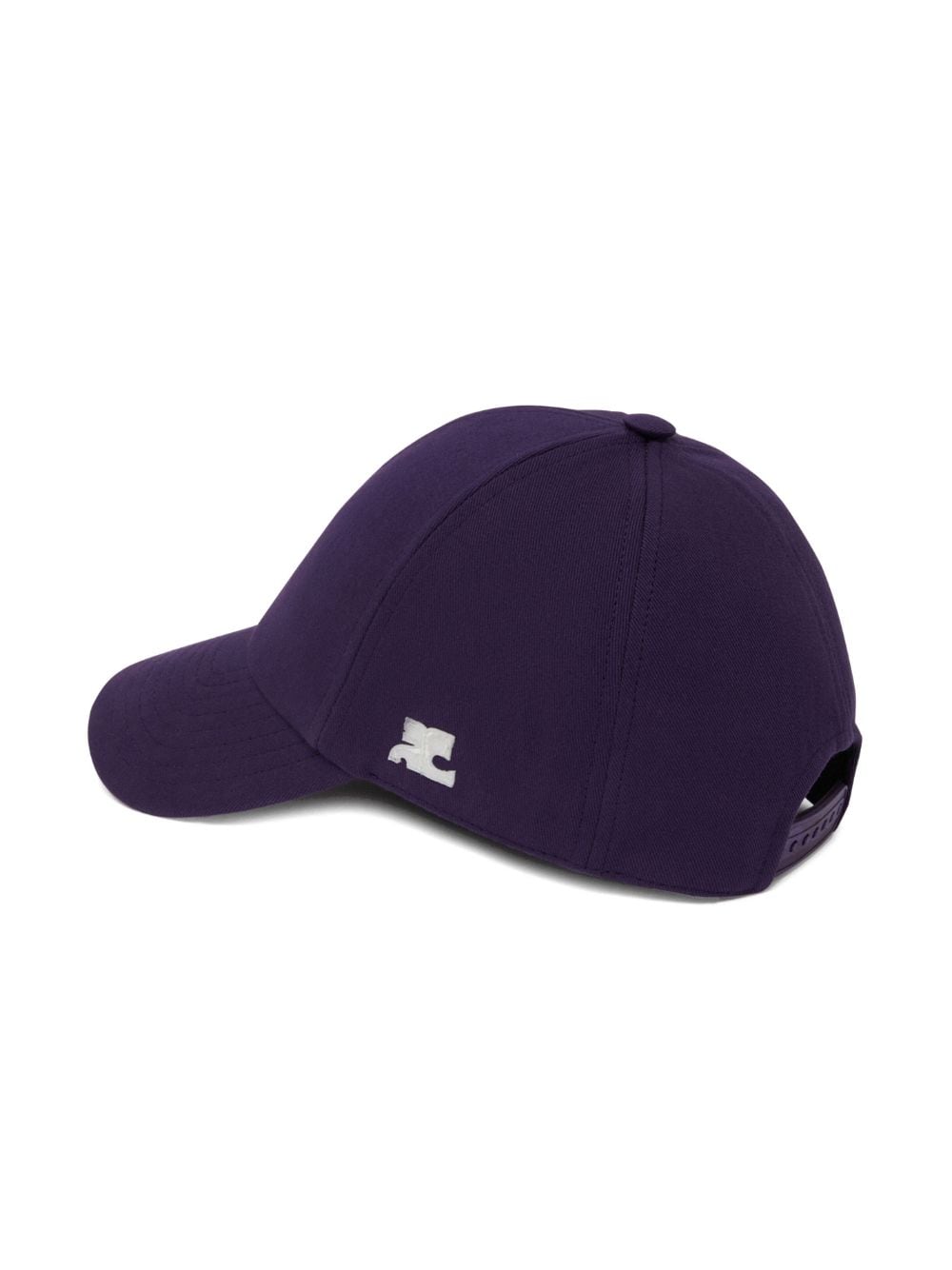 Courrèges logo-patch baseball cap - Paars