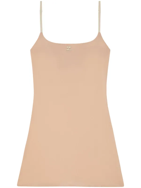 【Courreges】ノースリーブ ツイルミニドレス☆関税込 Dresses Women - courrèges (クレージュ)