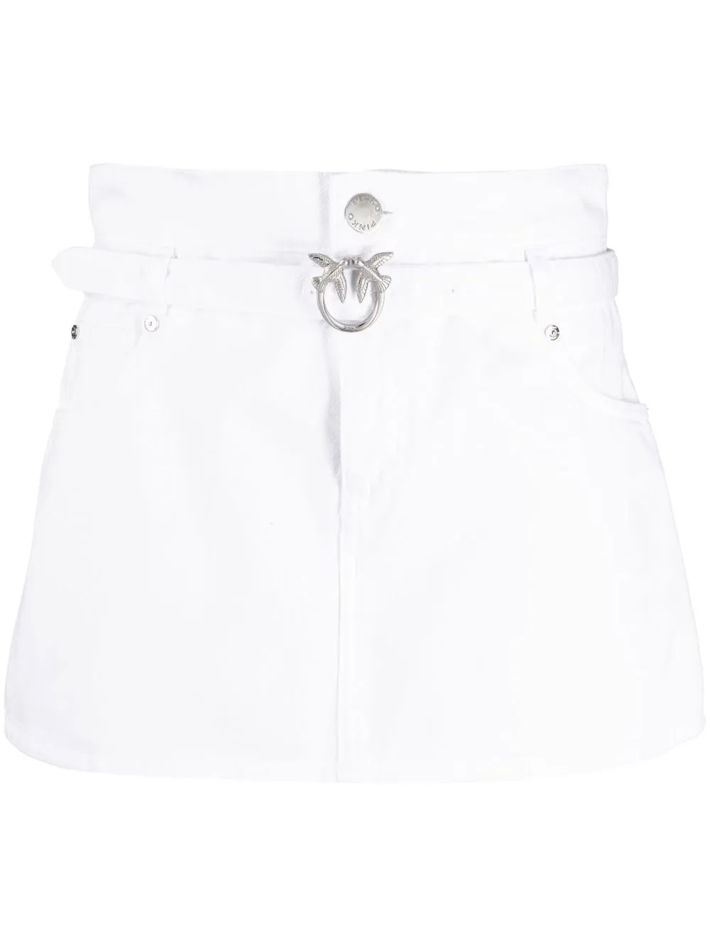 

PINKO belted skirt front shorts - White