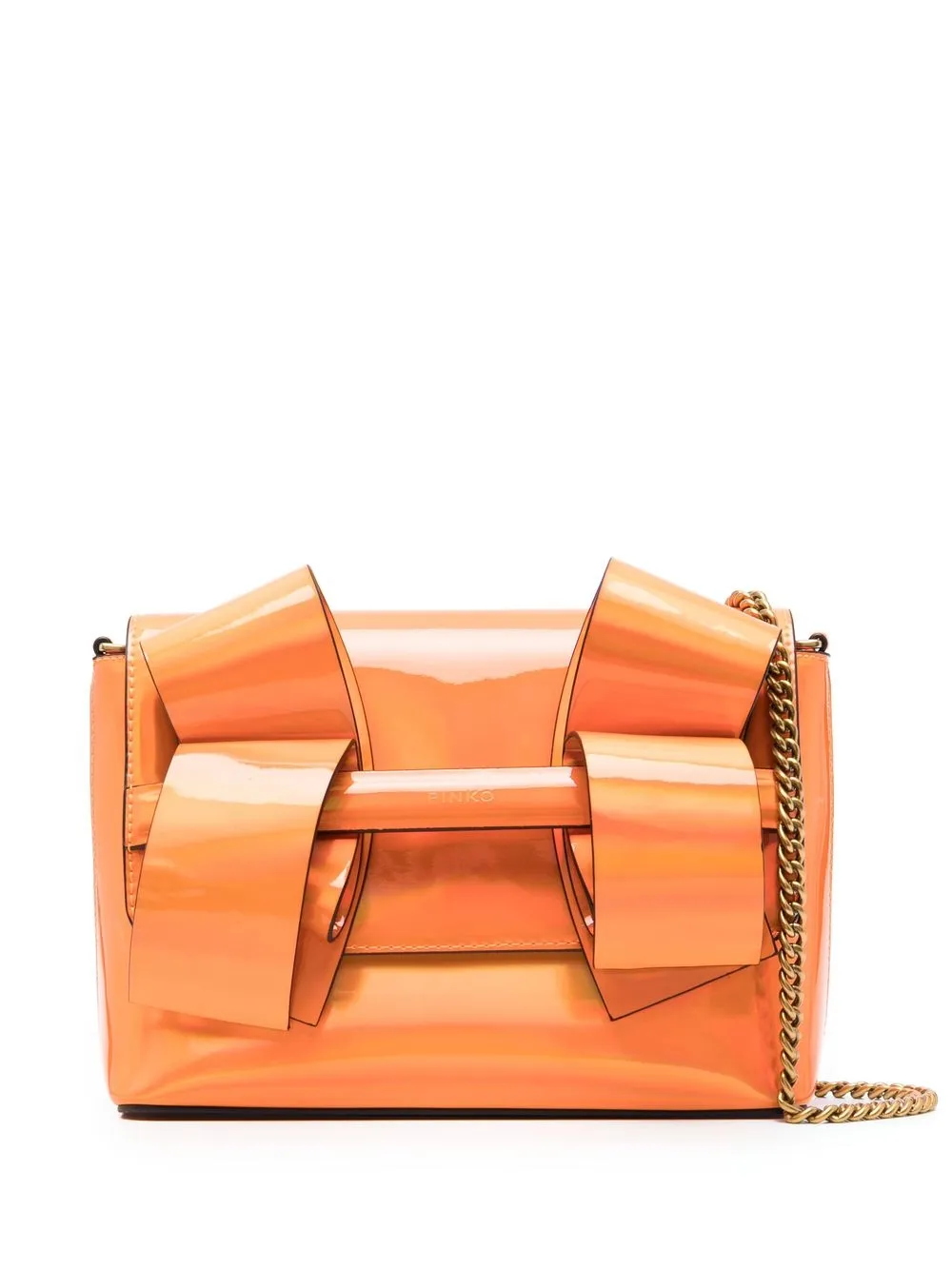 

PINKO Aika iridedcent-effect crossbody bag - Orange