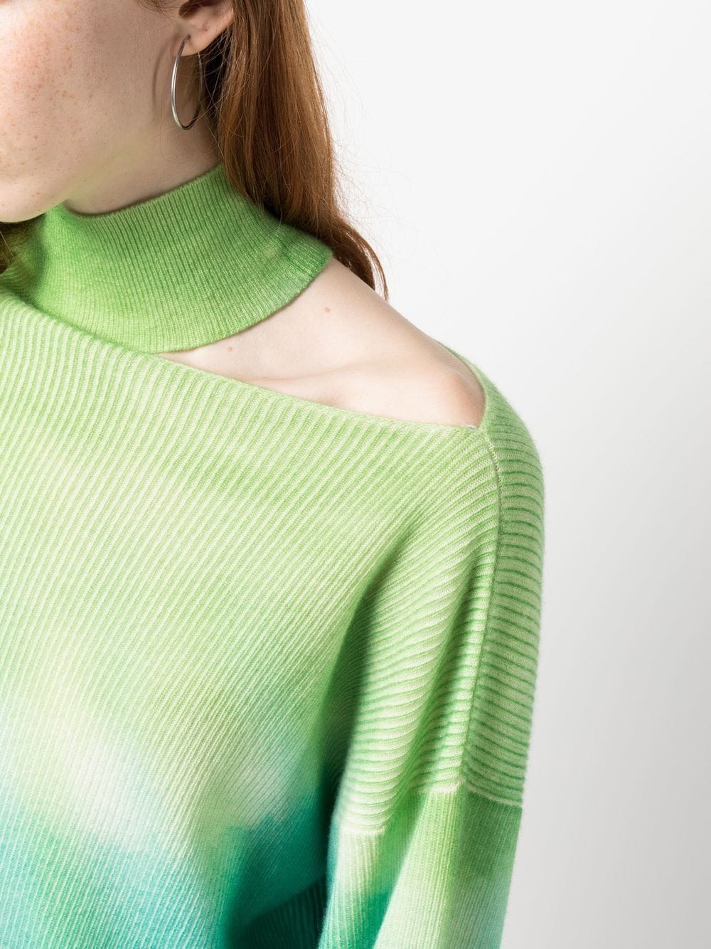 Shop Canessa Talisman Tie-dye Jumper In Green