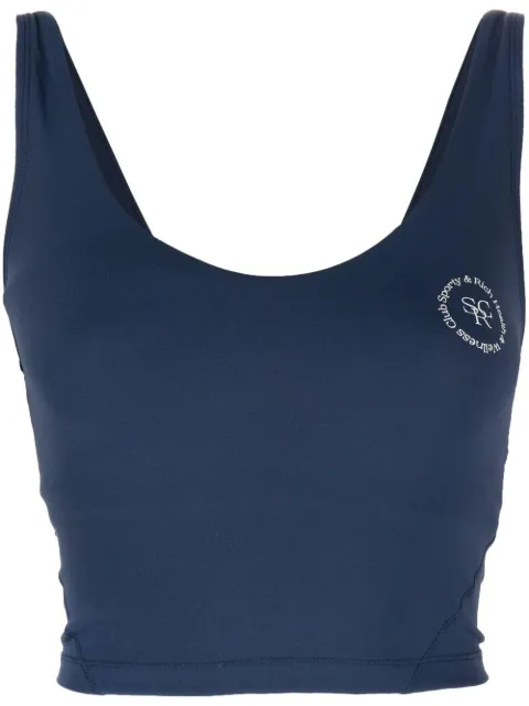 Sporty & Rich camiseta con logo estampado