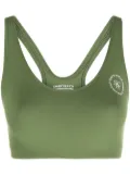 Sporty & Rich cropped logo-print top - Green