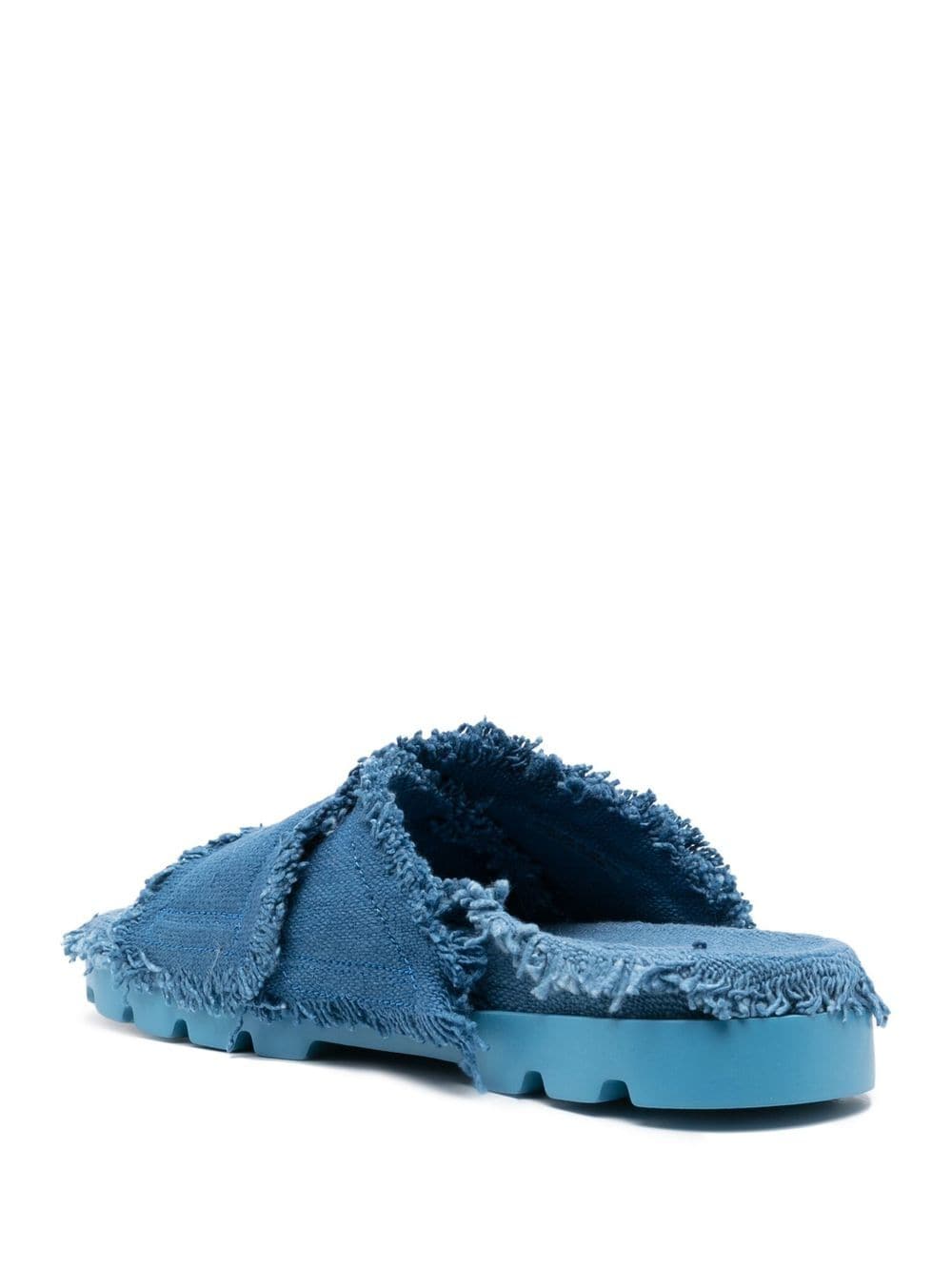 Shop Camperlab Brutus Frayed-edge Sandals In Blue