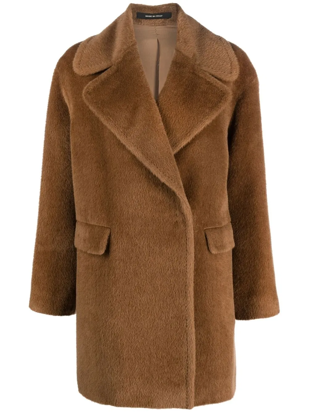 

Tagliatore wrap-front single-breasted coat - Neutrals
