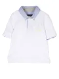 Lapin House varsity short-sleeve polo shirt - White