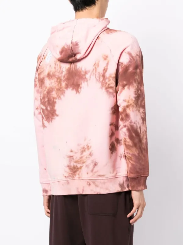 Stain Shade x Hiroshi Fujiwara tie-dye Print Hoodie Pink FARFETCH PH - Main Image