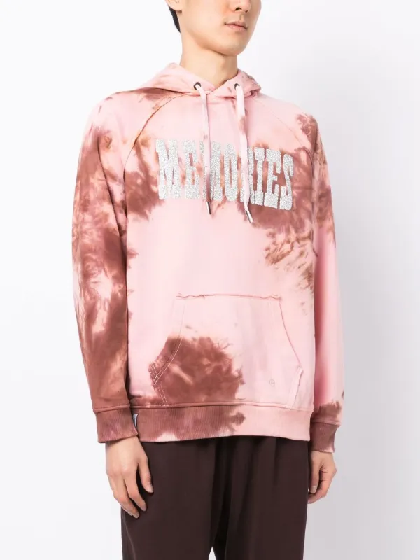 Stain Shade x Hiroshi Fujiwara tie-dye Print Hoodie Pink