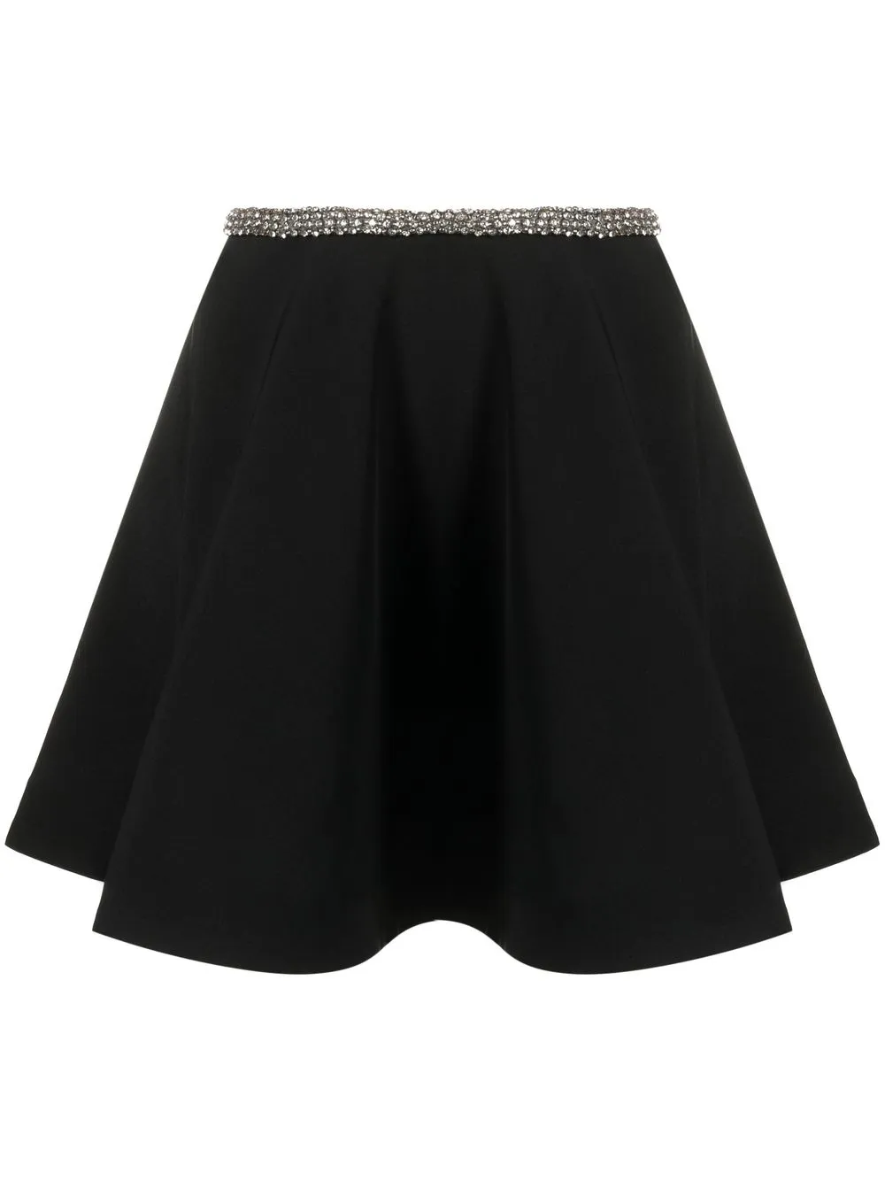 

Loulou crystal-embellished flared mini skirt - Black