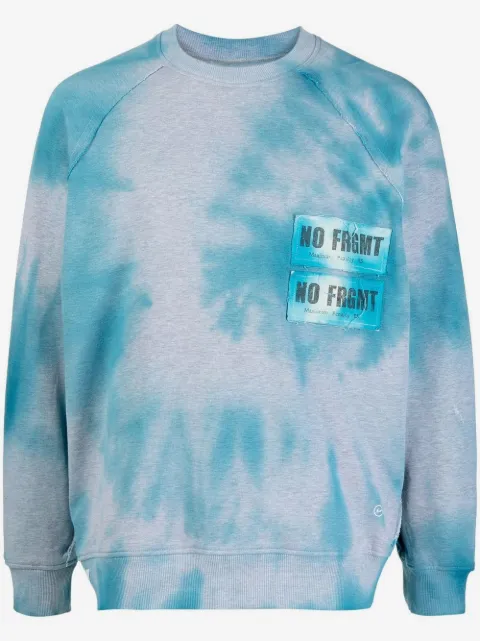 Stain Shade x Hiroshi Fujiwara sweatshirt i effekt med batiktryk