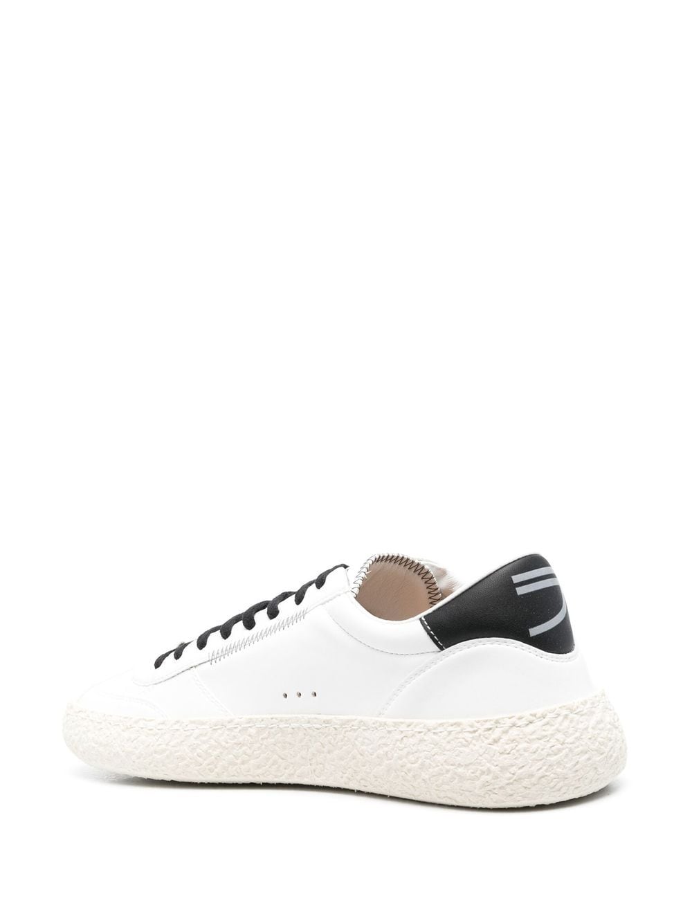 Shop Puraai Low-top Panelled Sneakers In White