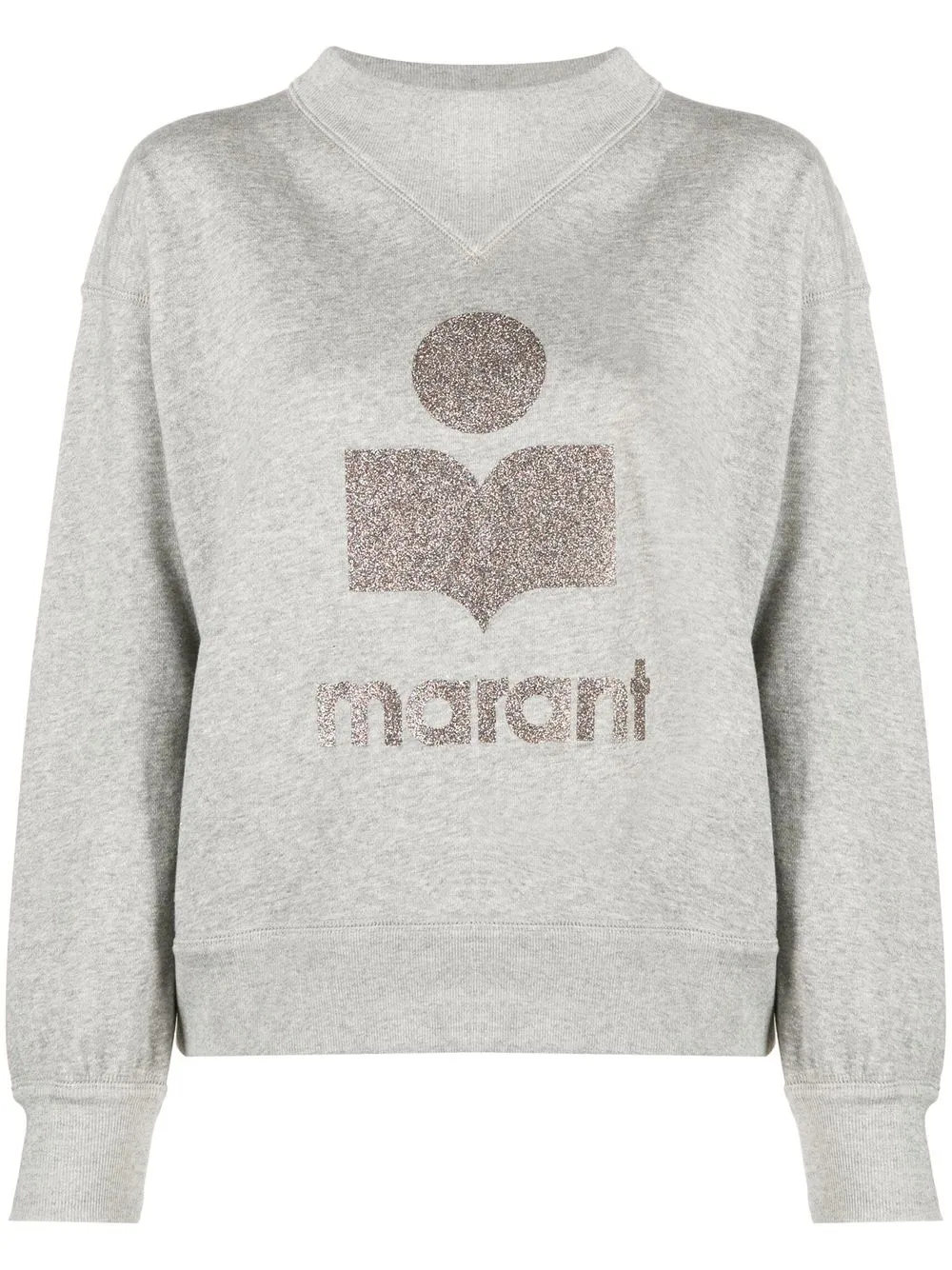 

Isabel Marant Étoile sudadera Moby con logo estampado - Gris