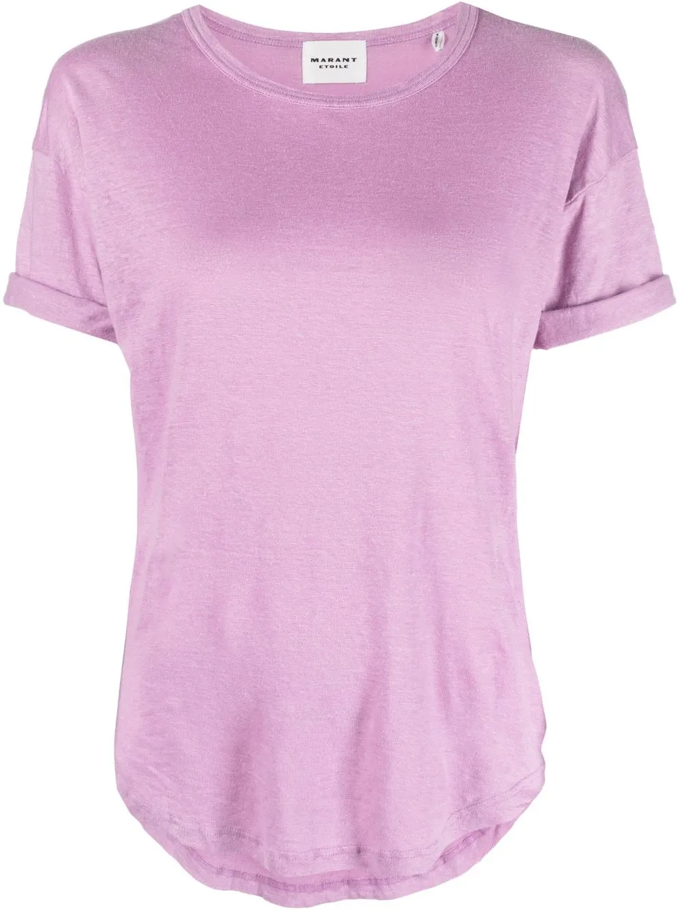 

Isabel Marant Étoile round-neck linen T-shirt - Purple