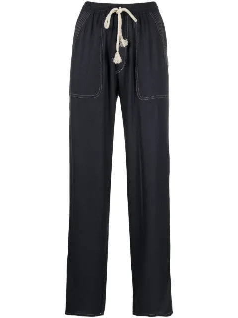 MARANT ÉTOILE drawstring waist tapered trousers