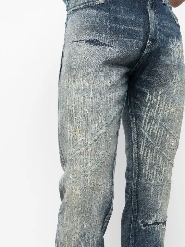 Neighborhood Scratch Savage Denim Jeans - Farfetch