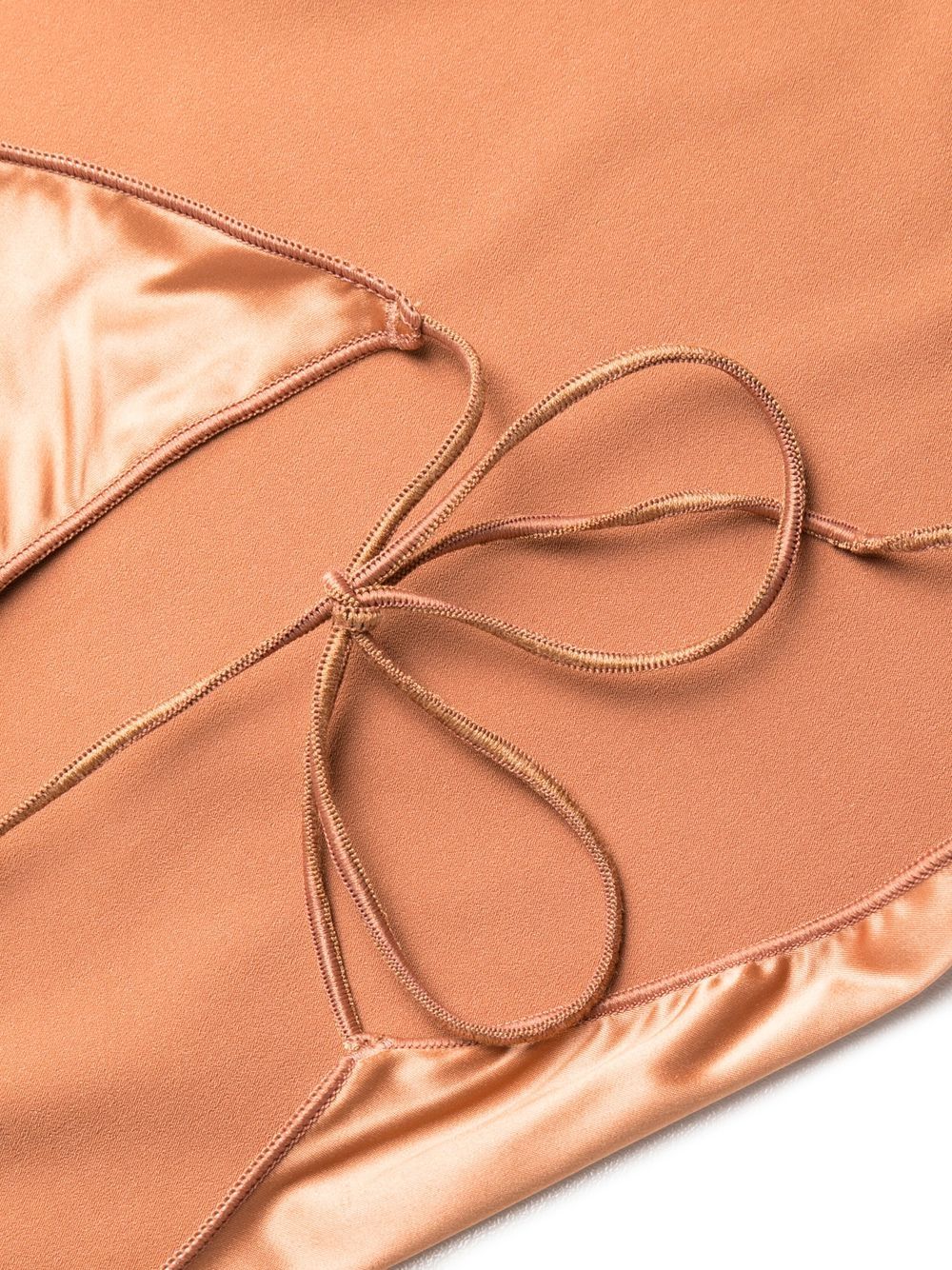 Shop Oseree Side Tie-fastening Swimsuit In Brown