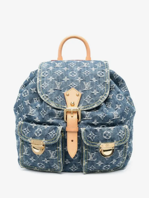 light blue louis vuitton backpack Monogram Watercolor Discovery 1874754  FASHIONPHILE Thanks to a triple serigraphy technique LOUIS VUITTON Montsouris Cargo Backpack