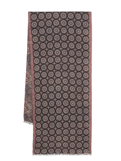 two-tone patterned scarf