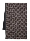 Dell'oglio two-tone patterned scarf - Blue