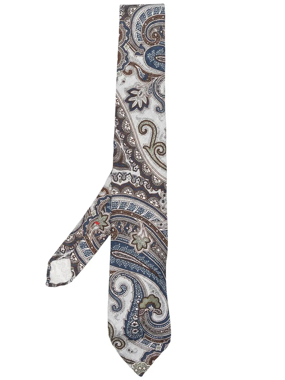 

Dell'oglio paisley-print silk tie - Blue