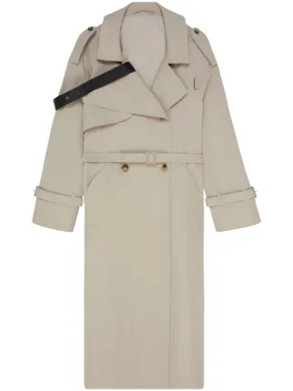 トレンチコート COURREGES BELTED TRENCH COAT Courreges Reedition Vinyl Belted A-Line Trench Coat | Neiman